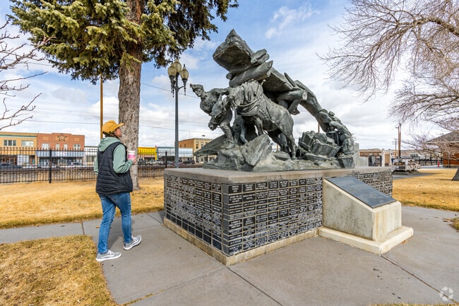 Rock Springs celebrates its coal mining history with this amazing statue downtown.