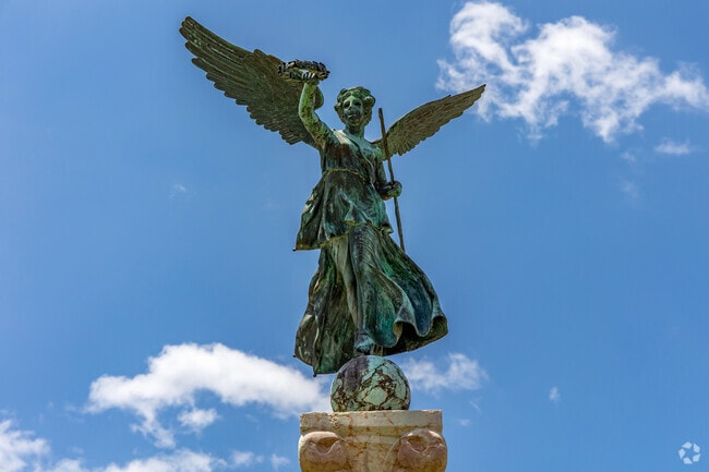 Fun art sculptures can be found all around Whitfield neighborhood.