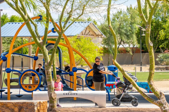 Families create lasting memories at Ocotillo Park’s playgrounds and fields in Whitewater, Palm Springs.