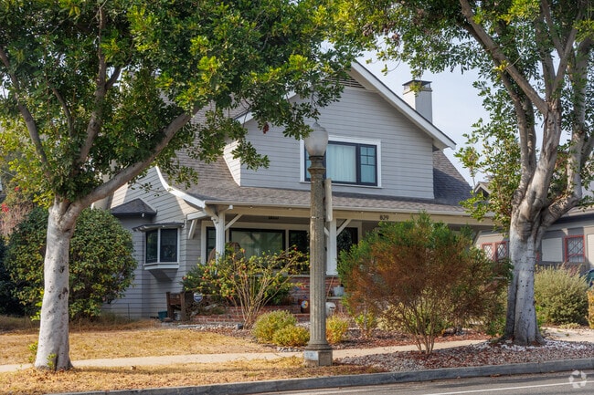Charming historic homes on tree lined streets can be found in Alhambra.