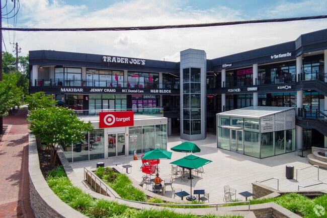 Target and Trader Joe's at the Shops at Wisconsin Avenue near Hawthorne.