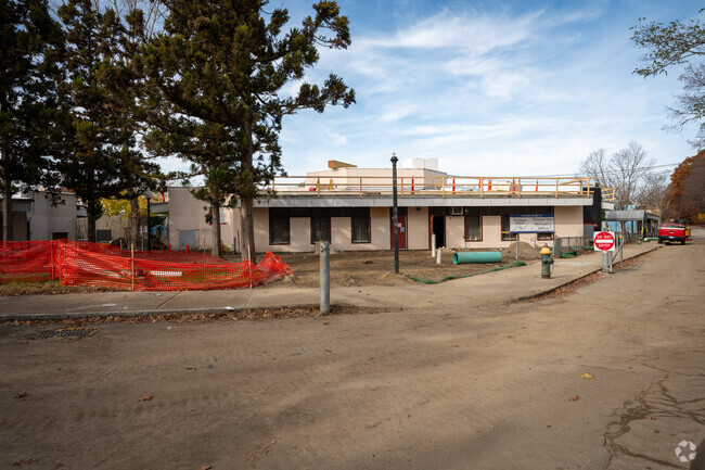 A view of Pleasant View Elementary School under remodeling in Providence.
