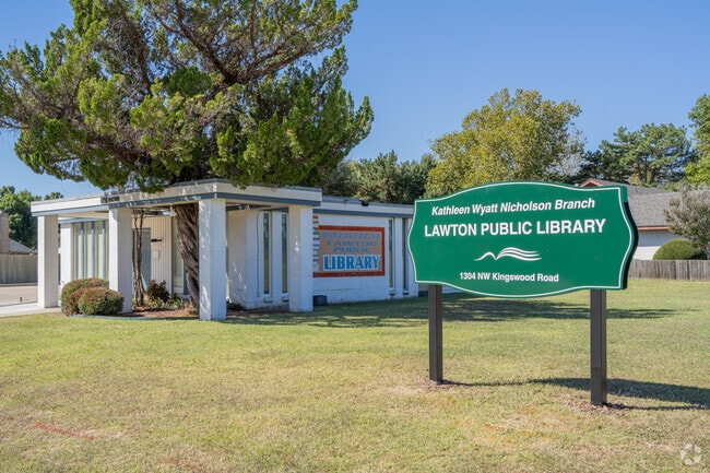 The Kathleen Wyatt Nicholson Branch Library in Wyatt Acres provides indoor recreation.
