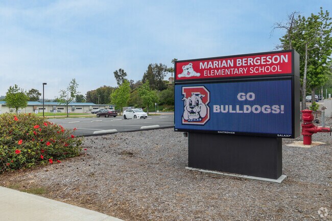 This school is named in honor of Marian Bergeson, a respected and influential figure in California education.