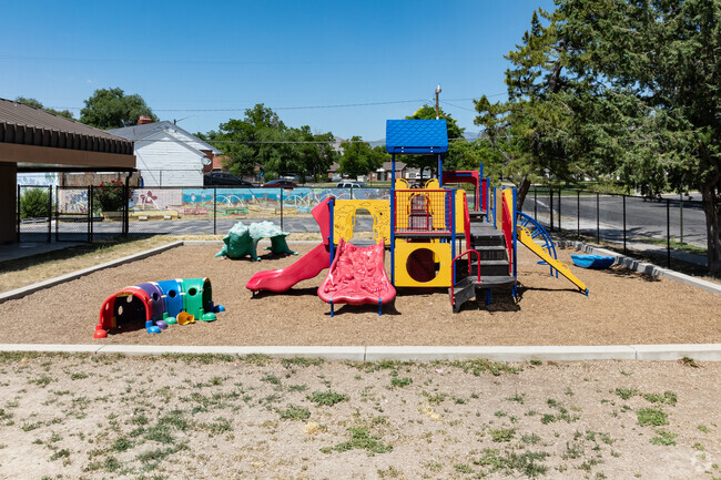 Dual Immersion Academy has a small playground for its younger students.