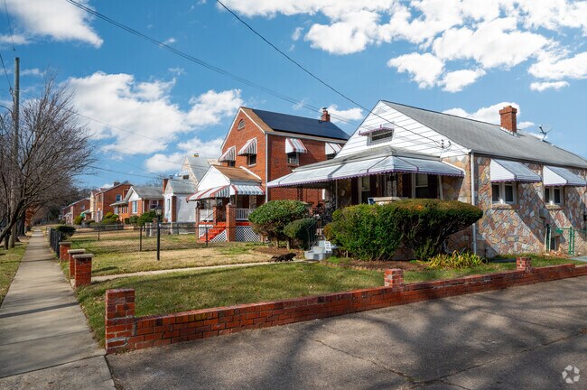 A typical street in Kenilworth has a variety of house styles