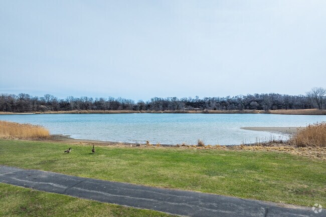 South Beloit Municipal Park has a sandy beach for water amenities.