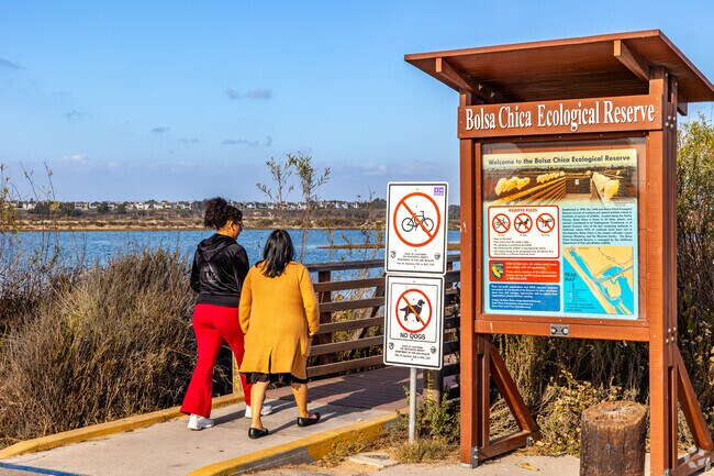 Bolsa Chica Ecological Reserve is a short drive from Yorktown.