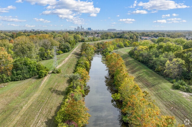 Ridenour Park sits alongside Eagle Creek, and offers beautiful views year round.