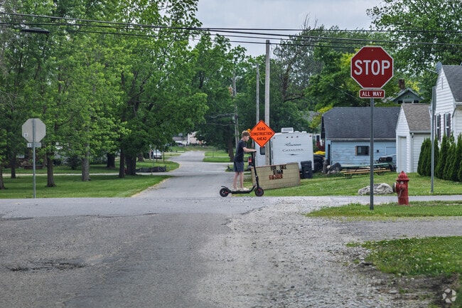 Kids safely navigate the quiet residential streets of Frankton.