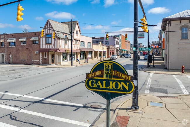 Harding Way is Galion's Uptowne business district with antique stores, specialty stores, restaurants, bars and entertainment.