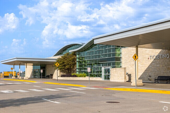 The Manhattan Regional Airport is 10 miles southwest of Goodnow Park  accessible by Hwy K-18.