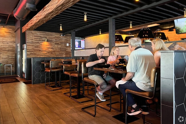 Take out your family for a happy hour in Holiday Springs neighborhood.