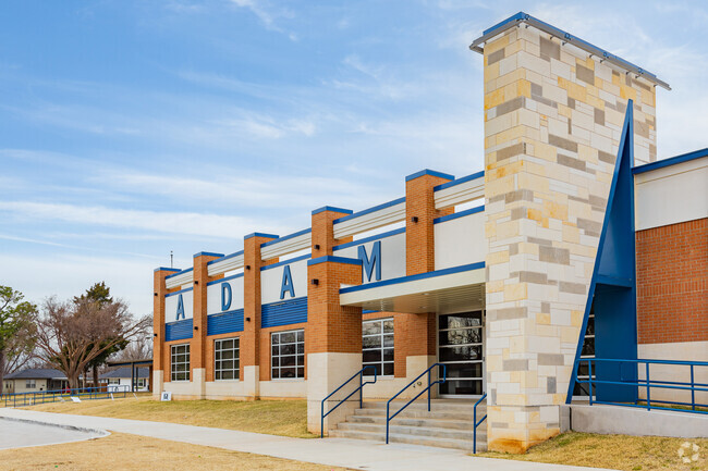 Adams Elementary School provides education in the neighborhood of Westwood Park.