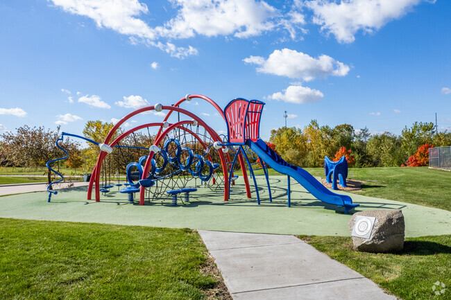 Kids will love the new playground at Prairie Heights Park in North Side, Davenport, Iowa.