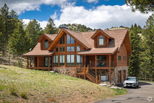 Log cabins are common in Pine Junction Area.