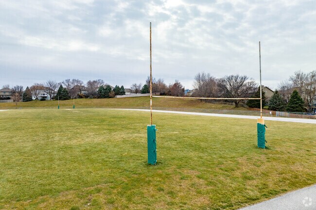 You will find a football field at Russell Middle School.