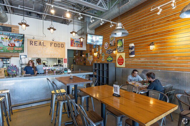 Delight amazing burgers from Tucker Duke’s Lunchbox in Lakeview.