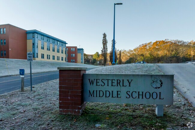 Westerly Middle School has 740 students in grades 5-8 with a student-teacher ratio of 11 to 1.