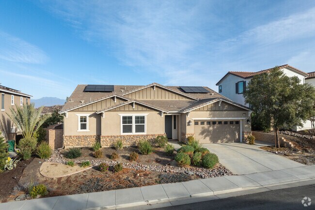 A Craftsman-style home in Canyon Cove features drought-resistant landscaping.
