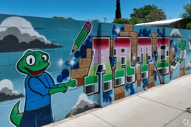 South Broadway mural found along a residential street.