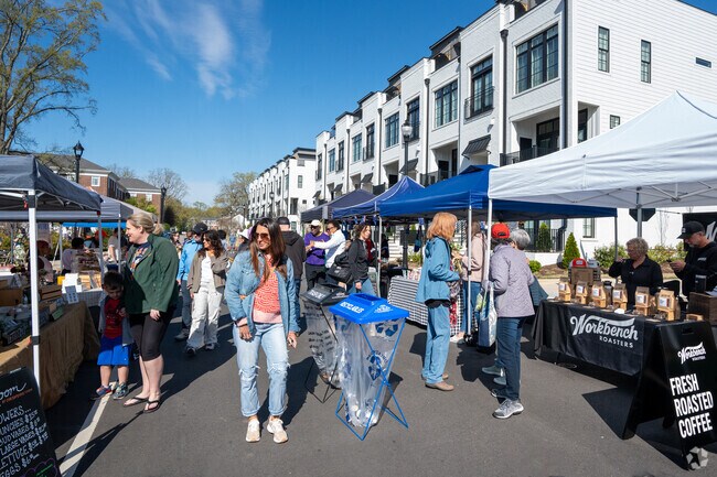On the weekends enjoy the Cary Farmers Market a short drive from Northwoods.