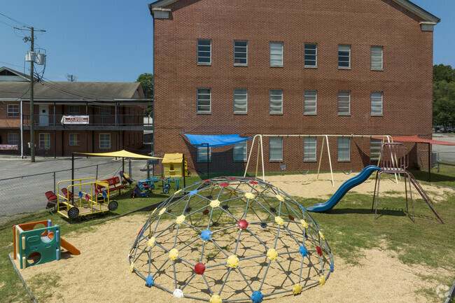 Climbing bars and slides make outdoor recess fun at R.A. Christian Academy near Hueytown.