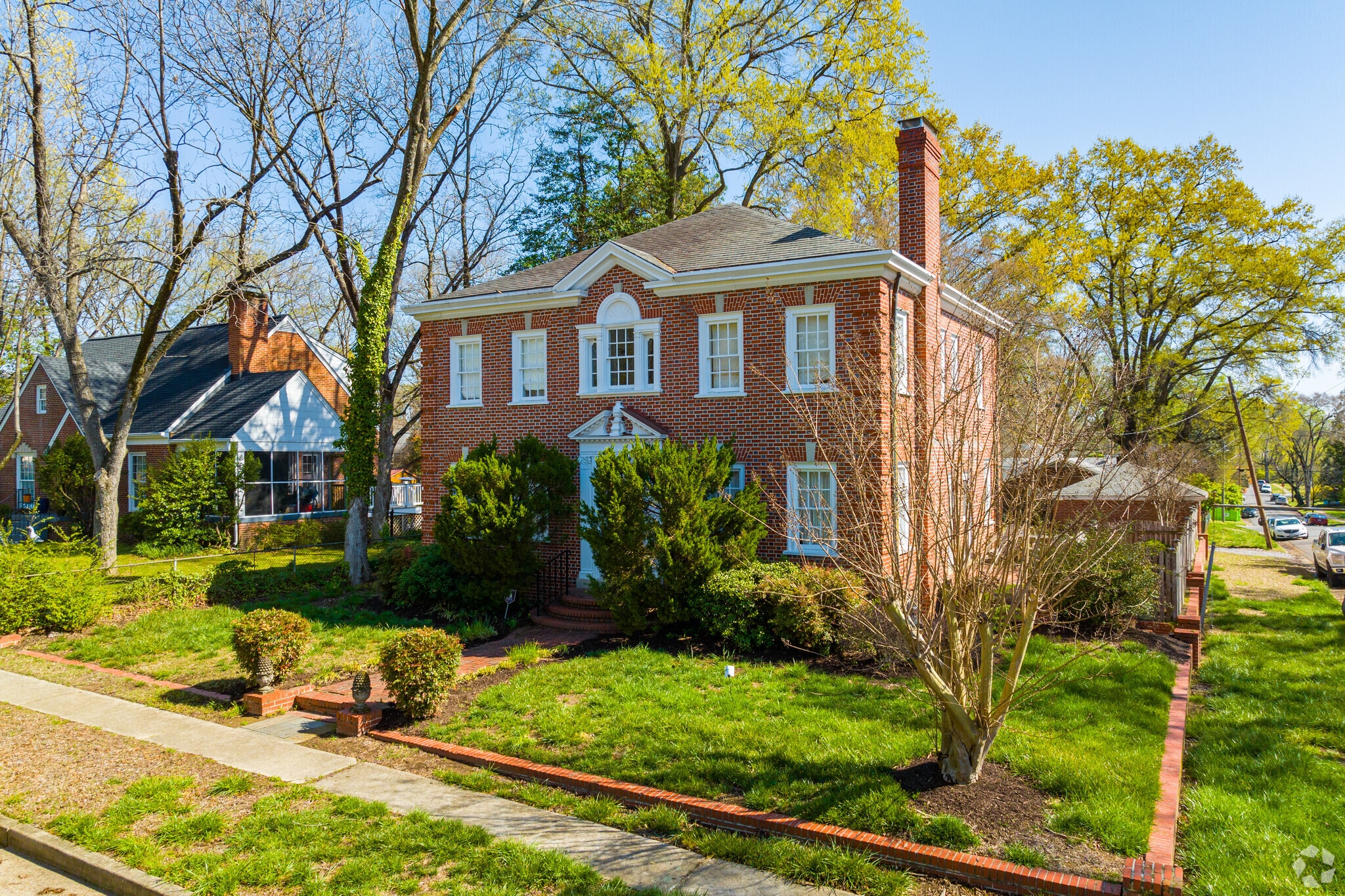 Colonial homes grace the streets in Forest Hill Terrace.