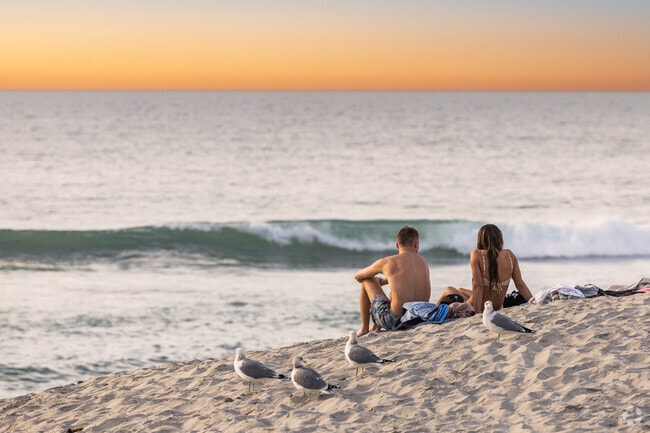 Moonlight Beach in Encinitas is a great spot to watch the sunset.
