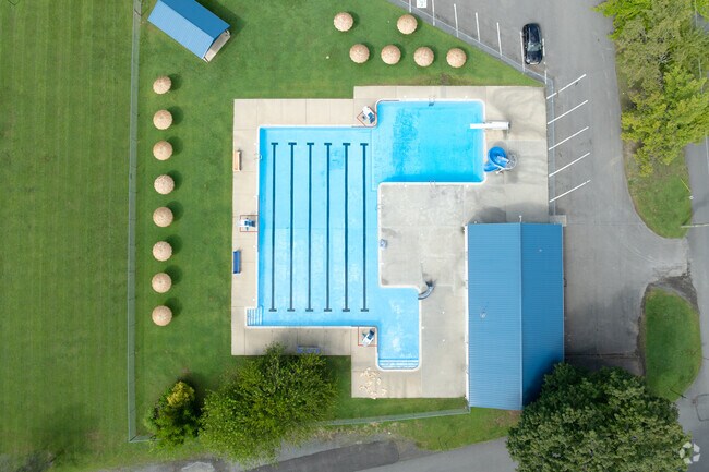 Canal Park’s pool provides summer relief near Pine Grove’s center.