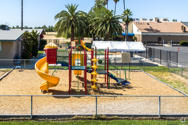 Students enjoy the playground at Carden School of Fresno.