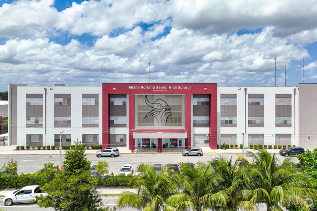 Miami Norland Senior High School offers specialized academies in fine arts, hospitality, and technology.