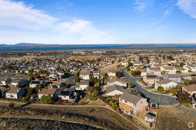 Oak Hills homes sit along picturesque, hilly streets.