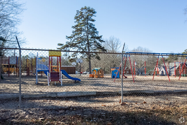 A modern playground for students at China Grove Elementary School.