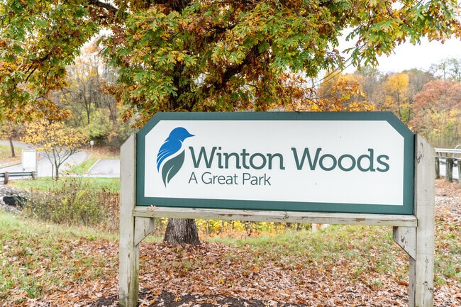 Winton Woods is a 2,500-acre nature preserve with fishing and hiking trails in New Burlington.