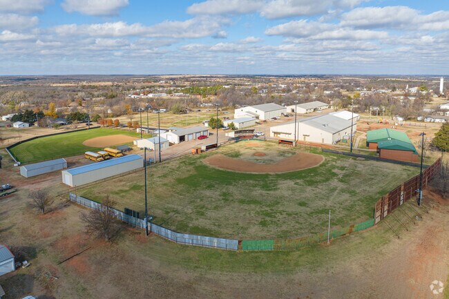 Carney's baseball and softball fields sit next to the Carney Schools