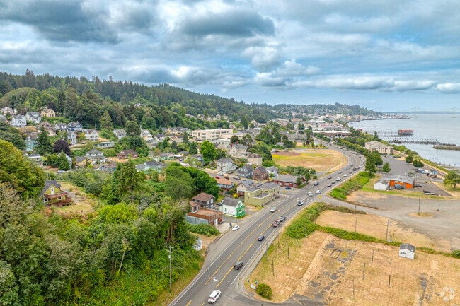 Port of Upper Astoria sits on the edge of highway 30 as you drive into Astoria.