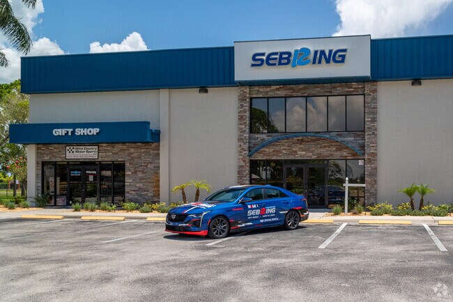 When visiting Sebring Raceway, make sure to visit the gift shop to pick up racing souvenirs.