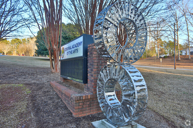 Central Academy of the Arts sign and art