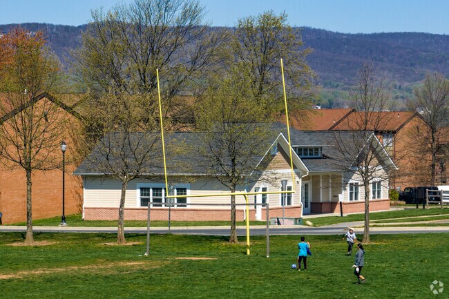 There is an open field fit for a pick up soccer game at Hillcrest Park.