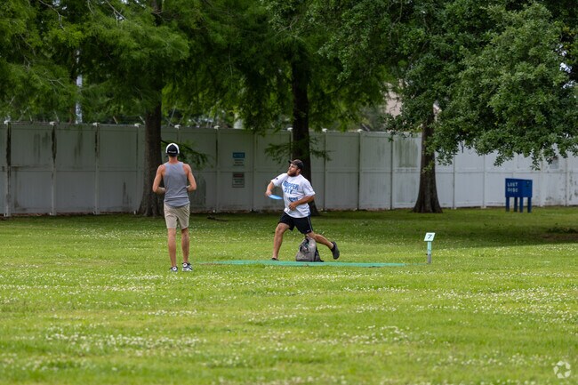 Summerfield Park offers a large green space with two playgrounds, a swing set and a disc golf course in Summerfield Place.