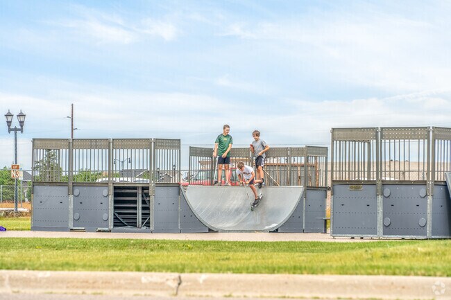 Rendezvous Park offers excitement for everyone with a small skate park.