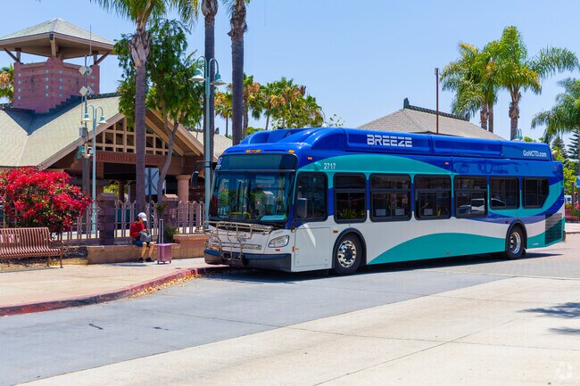 BREEZE buses provide easy transit access for Carlsbad Village residents.
