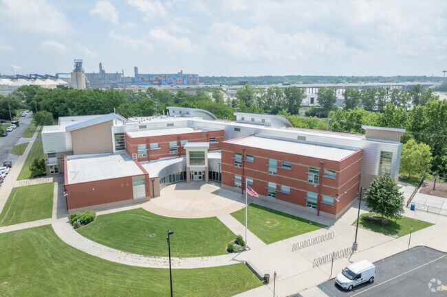 Marshall STEMM Academy sits off of the Maumee river.