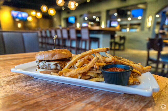 The Bourbon Burger is a favorite at BRU Burger Bar in Beaumont.