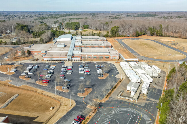 Mint Hill Middle School, is located in suburban South Charlotte.