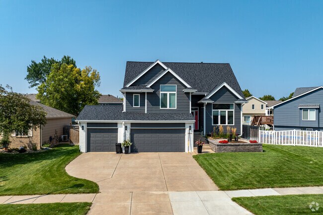 Porter Ridge homes often feature New Traditional styles with garages.