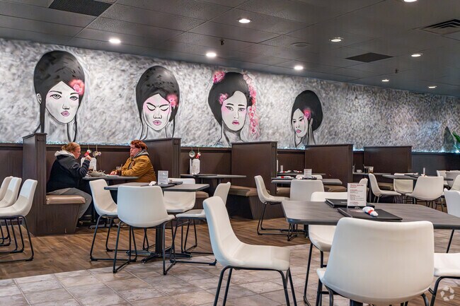 The interior of Miyabi is thoughtfully designed in Kern Valley.