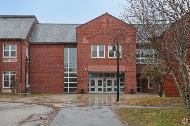 Ipswich Middle School is located on the same property as the High School.
