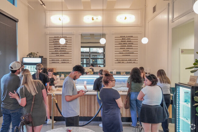 Locals treat themselves at Savor Ice Cream in Canyon Oaks neighborhood, Chico.
